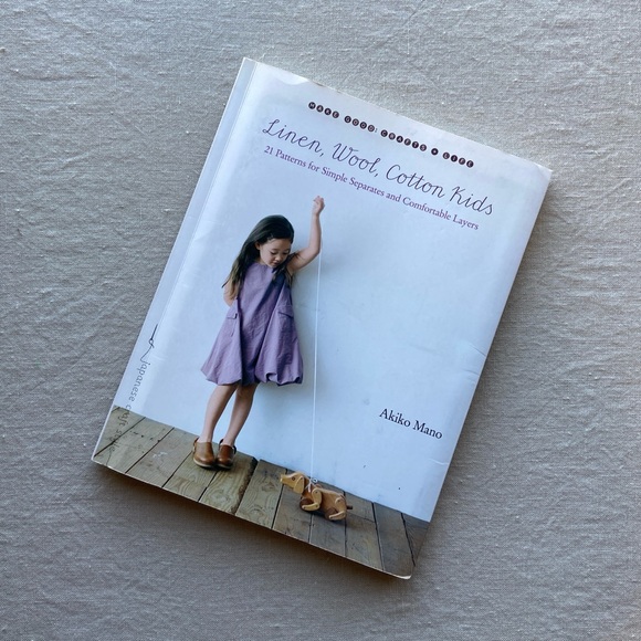 Japanese Sewing Patterns for Children Linen Wool Cotton Kids Book - Picture 13 of 14